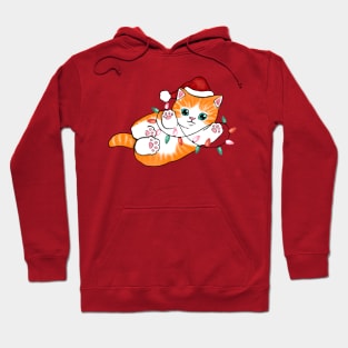 Cute Christmas Kitten Hoodie